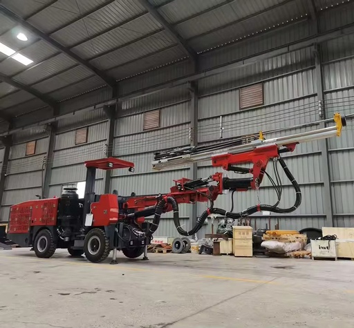 Heavy Duty Diesel Rock Drilling Machine Crawler Rotary Rig with Gearbox Motor 220V for Hard Rock Tunneling in Underground Mines