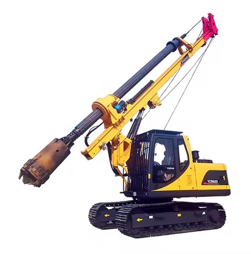 28m Drilling Depth YCR60D Mini Diesel Portable Rotary Drilling Rig 1200m Drilling Diameter and 86KW Engine for Hard Rock Mining