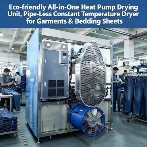 Eco-Friendly Boiler-Free Heat Pump Dryer, Low Noise Commercial Laundry Equipment for Hospitals