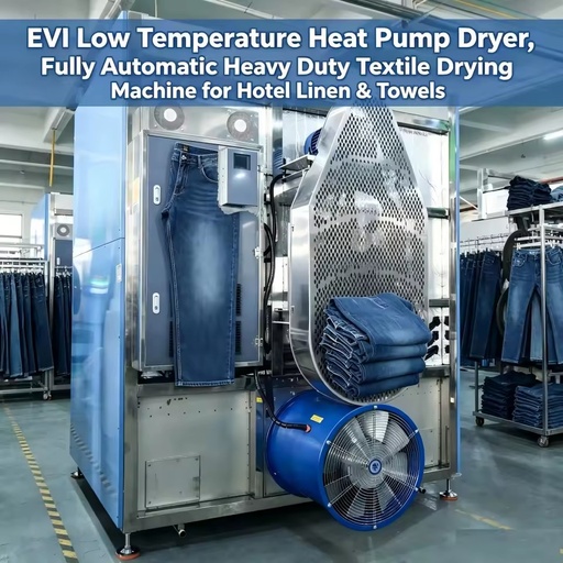 High Capacity 50kg Laundry Factory Dryer, Heat Recovery Commercial Tumble Dryer with No Steam Boiler