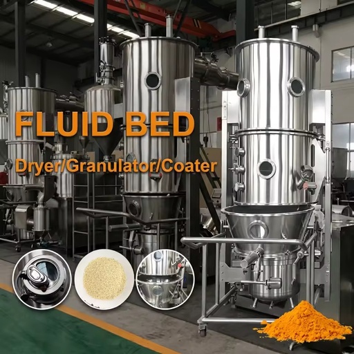 Fluid Bed Dryer Chemical Raw Material Fluid Bed Drying Granulator Machine Equipment