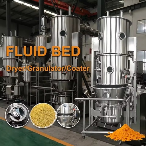 Vertical Fluid Bed Granulator Drying Machine FL Series Fluidized Bed Processor for Laboratory and Industrial Scale