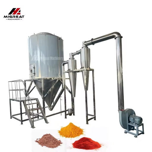 Industrial Automatic Stainless Steel Spray Dryer Machine with Gear for Milk Powder Coffee Extract Food Processing