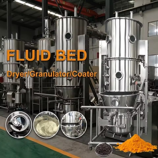 FL Series Powder Granulation Fluidized Bed Granulating Machine for Vitamin in Foodstuff Industry