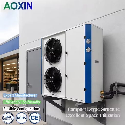 L Type Series Air Cooled Condensing Unit, Compressor with Energy-saving Motor for Cold Storage