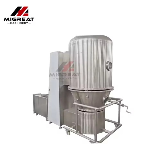 Stainless Steel Automatic Electric Heating Gear Fluidized Bed Drying Machine for Almond Milk Powder and Instant Powder