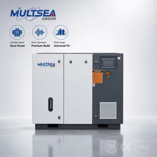 Two-Stage 200kW Industrial Screw Air Compressor Stationary 41.8m³/min IP55 8-12bar 5-Year Warranty