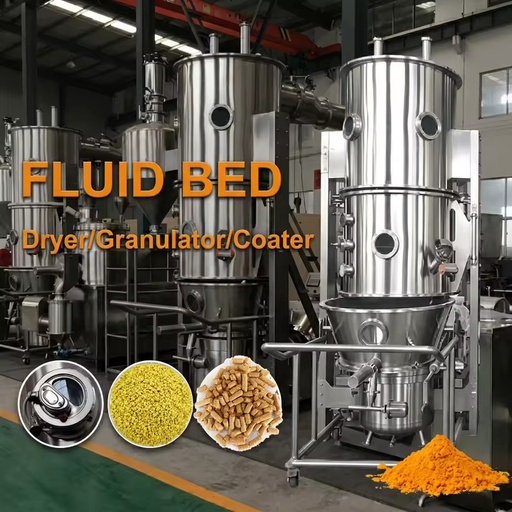 SUS304/316L Fluidized Bed Granulator for Soy Protein & Collagen Dietary Supplements