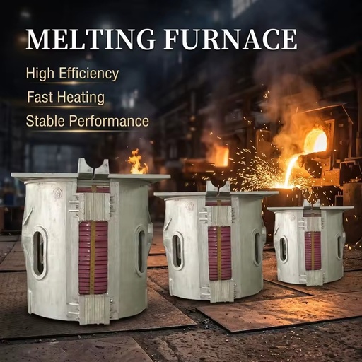 Medium Frequency Induction Smelting Furnace Aluminum Shell Industrial Melting Equipment Factory Direct Supply for Metal Casting