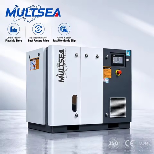 High Efficiency Permanent Magnet Air Compressor, Direct Drive Screw Type
