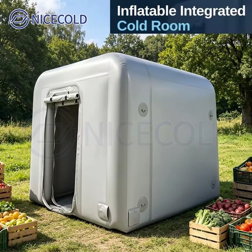 Inflatable Cold Storage Tent for Emergency Refrigeration Temporary Food Storage and Disaster Relief Applications