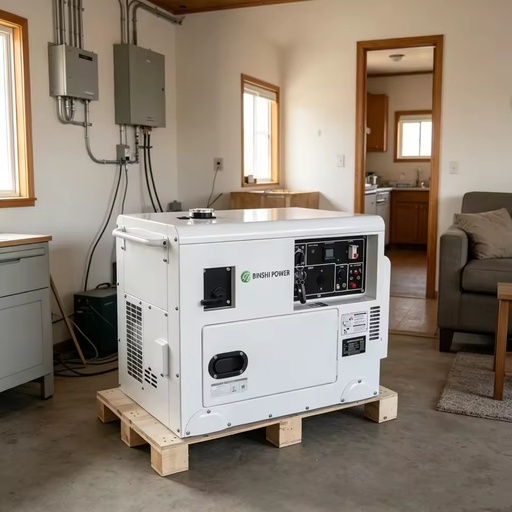 Power Small Portable Gas Generator Set 5KW 6KW 8KW 10KW Electricity Generation Genset for House