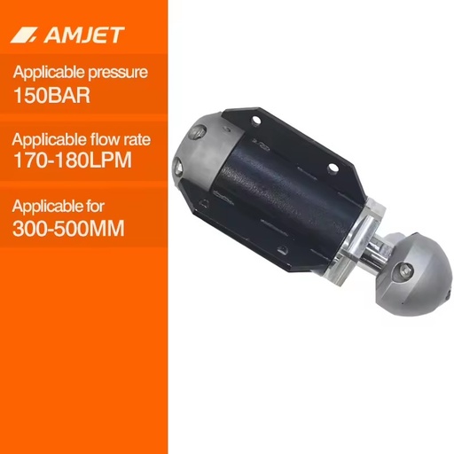Stainless Steel 300-500mm Pipe Sewer Jet Cleaning Water Pipe Drain Nozzle Clogged Drainage Spraying Jetter Efficient Drain
