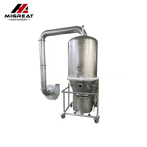 Industrial Automatic Stainless Steel Fluid Bed Dryer for Chemical Additives and Foodstuff Drying with Gear Components