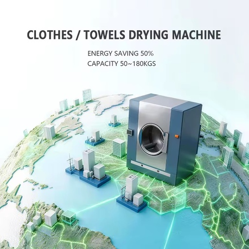 All-in-One Heat Pump Laundry Dryer, Direct Plug Operation, No Steam Boiler & Pipeline, Easy Installation Dryer Machine