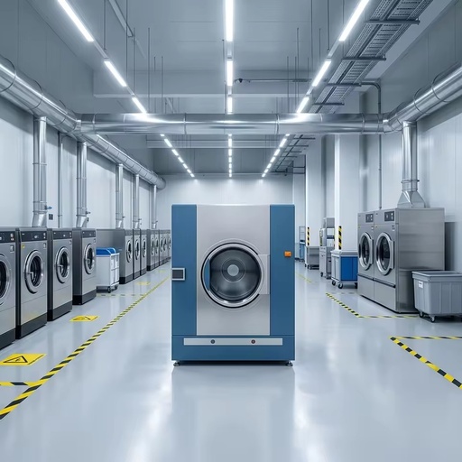 Industrial Tumble Heat Pump Clothes Dryer, Laoding 50~160kg,Electric Only No Steam Boiler Required Plug & Play Dryer Machine