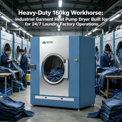 100kgs Huge Capacity Commercial Heat Pump Dryer, Energy Efficient Laundry Drying Equipment
