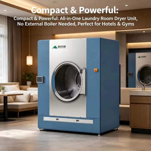 150kgs Commercial Laundry Heat Pump Drying System, All-in-One Boiler-Free Dryer for Washing Plant