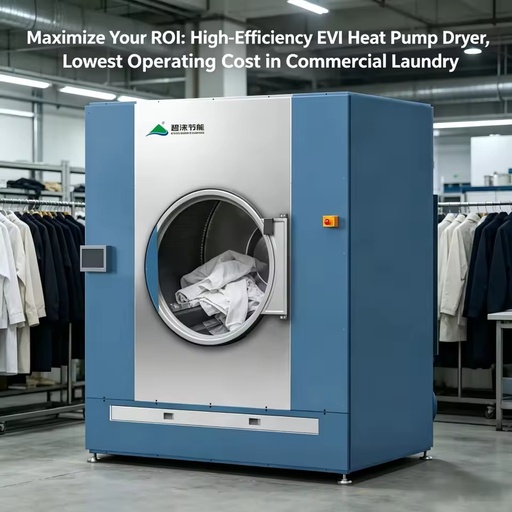 120kgs Commercial Laundry Heat Pump Drying System, All-in-One Unit with Heat Recovery Technology Cost-Effective