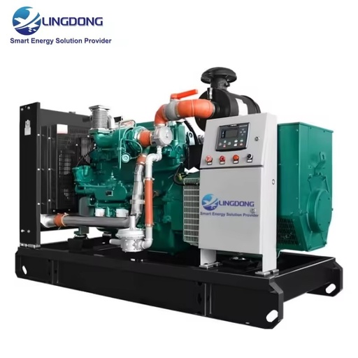 Open Type Biogas to Electricity Generator Set 100kW 125kVA Biomass Genset Yuchai YC6G180N-D30 Engine for Livestock Farm