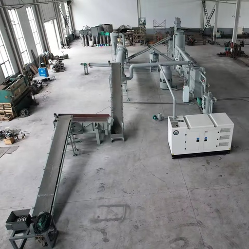 PLC Sawdust Gasification Power Generation Equipment Biomass Syngas Generator Set Wood Gasifier 600m/h 200KW/h Eco-Friendly High