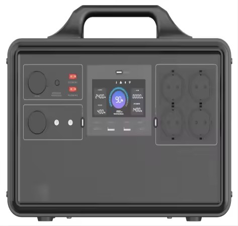 Portable Electric Generator with Solar Panel Lithium Ion Battery Management System Flashlight-for Home Inverter Use
