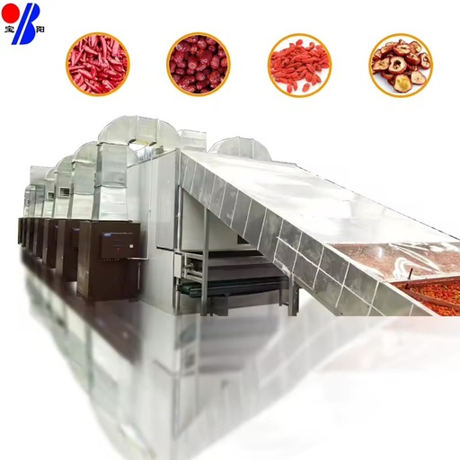 6m Continuous Mesh Belt Dryer Machine with PLC & Gear for Food Processing Vegetable Cabbage Seaweed Drying-Industrial Use