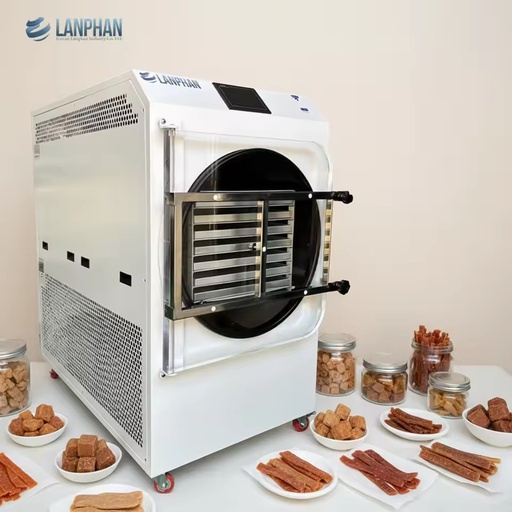 Energy Saving 4㎡ Lyophilization Equipment | 55KG/Batch Industrial Freeze Dryer for Mushroom Meat & Vegetable Chips