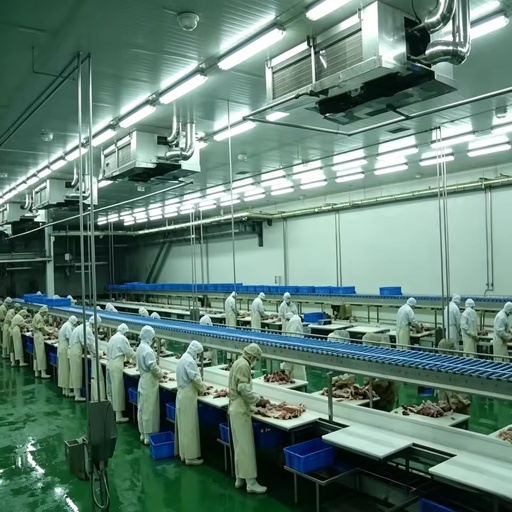 Factory Price Large Scale Cold Storage Prefab Meat Freezer Room for International Slaughterhouse Projects