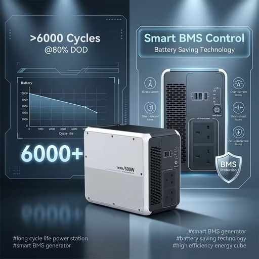 1 KWH Electricity Generator SHS1000 1kWh AC DC Output Compatible Portable Solar Energy Station for Small Shop Commercial Use