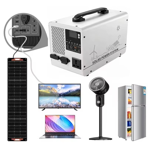 2000w Portable Battery Powerstation Solar Power Generator Electricity Generation All Set Price Energy System for Home Off Grid