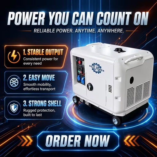 Super Silent Diesel Generators 5/8/10//12/15/18/20KW 4 Stroke Diesel Generador Electricity Generator for Home Emergency Backup