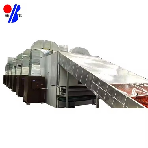 Rotary Dryer Food Processing Multilayer Low Temperature Mesh Conveyor Belt Gear PLC Bearing Core Drying Oven Energy Saving