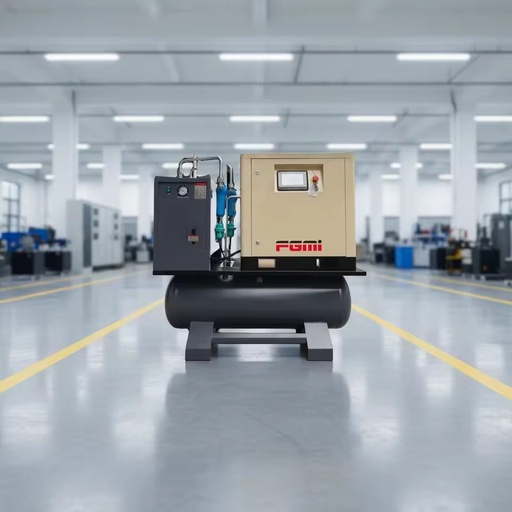 Factory Direct 4 In1 Rotary Screw Air Compressor Energy Saving & Low Noise for Industrial Use
