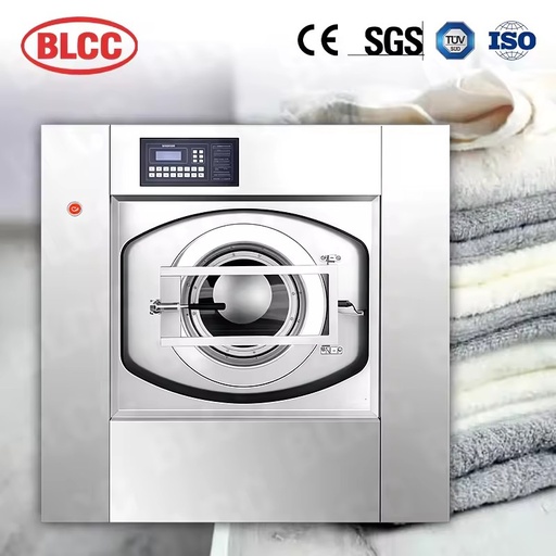 Industrial 50kg Automatic Laundry Washing Machine Commercial Laundry Equipment Front Load Washer