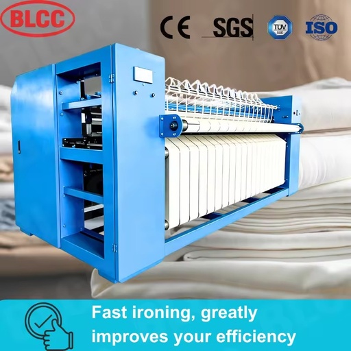 New BLCC Gas Steam Heating Heated Flatwork Ironer Fabric Industrial Steam Press Iron 3000mm Ironing Width Stainless Steel
