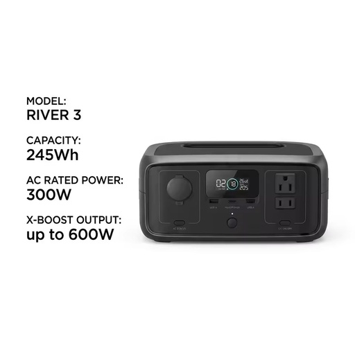 River 3 Dual Fuel Smart Generator 3000 Portable Backup Home Emergency Power LPG Gas Powered Smart Control EU UN