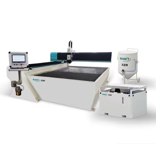 Simple Waterjet Cutter Cantilever Water Jet Cut Machine Marble Tile Foam Small Size 20kw Servo Direct Drive Pump
