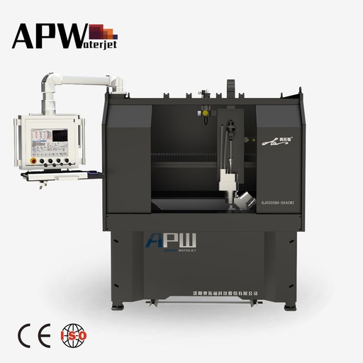 APW CNC Portable High-Accuracy 5-Axis Water Jet Cutting Machine with Pump for Metal and Glass