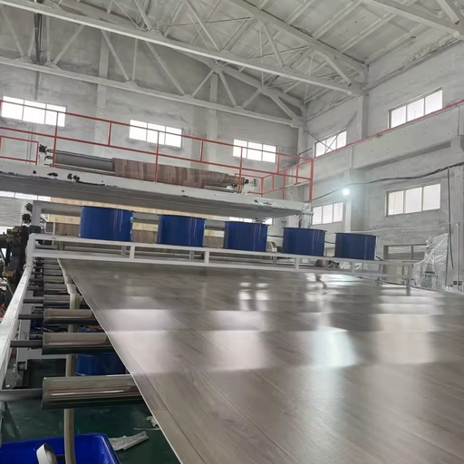 Automatic High Efficiency PLC Control WPC Decking Board Plastic Extruder Machine PVC Floor Sheet Production Line