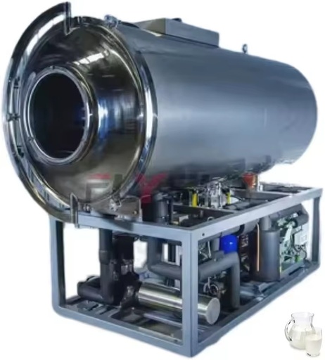 Automatic Labor-Saving 304 Stainless Steel High Capacity Yogurt Milk Vacuum Freeze Drying Machine Equipment