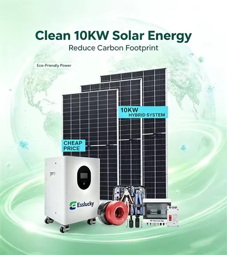 EU Stock Complete 5kW to 30kW Solar Energy System Home Off-Grid Power Solar Generator With LiFePO4 Battery and MPPT Controller