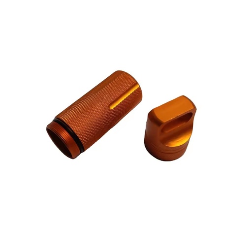 Outdoor Waterproof Sealed Aluminum Alloy Pill Tube Portable Keychain Pill Container