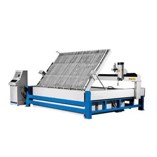 Semi-Auto Bridge Type Hydraulic Lifting Cutting Table CNC Water Jet System 500kg Loading Capacity