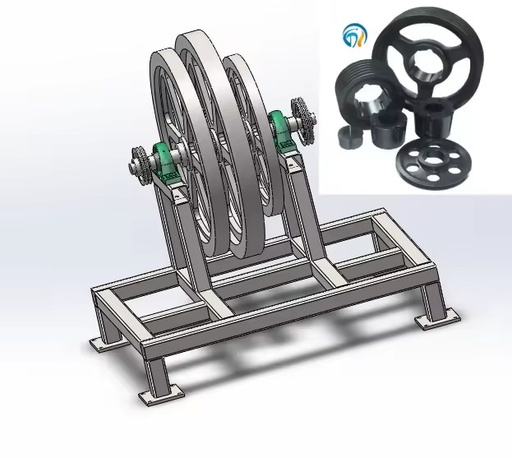 Flywheel Free Energy Generator With 50kg 100 Kg 200kg 500kg Fly Wheel and Frame