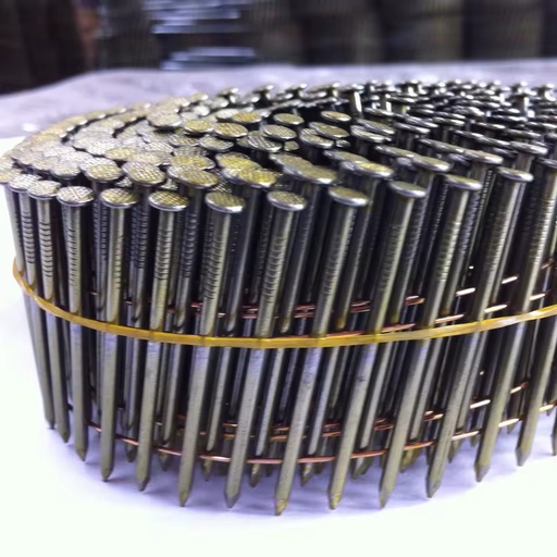 15 Degree 2 Inch Coil Nails and Nail Gun for Wood Pallets From Factory