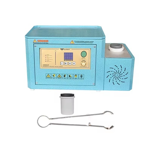 1kg Induction Melting Furnace, Mini Gold Smelter Machine, Portable Electric Furnace for Jewelry Making and Metal Melting