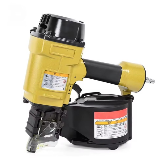 CN70B Engine-Powered Pneumatic Coil Nailer 45mm-70mm Pallet Wood Packaging Nail Gun with 3-Year Warranty