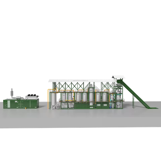 Waste to Electricity Plant Compact Gasification Power Generation Solution Electric Power Generator for Sale