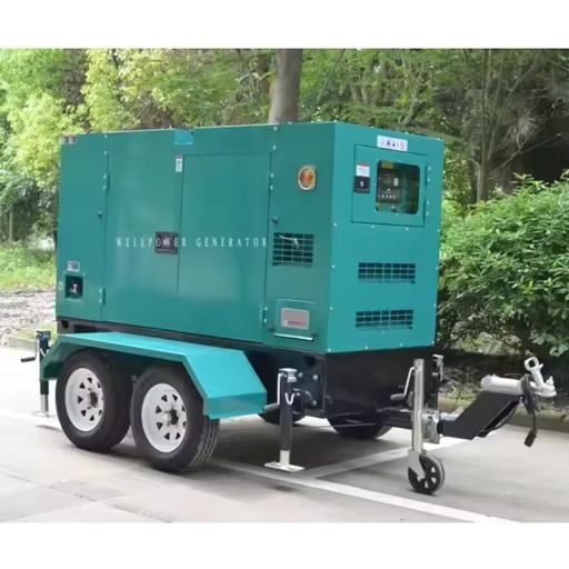 20kW 30kW 50kW Super Silent Trailer Mounted Diesel Generator Set 3 Phase Water Cooled